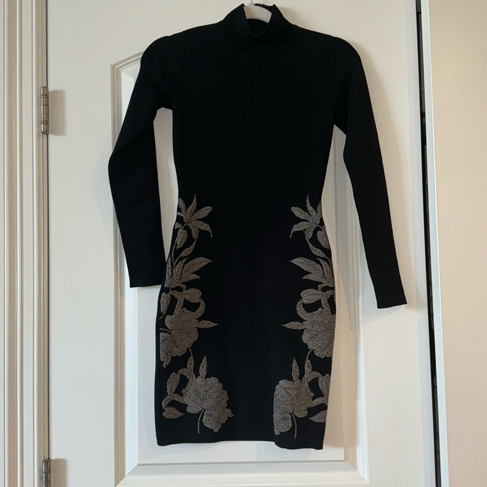 Marciano Turtleneck Long Sleeve Mini Dress - Picture 2 of 6
